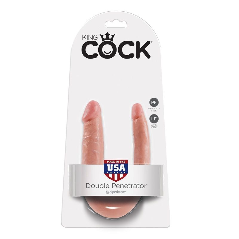 King Cock-Dildo Dublă Penetrare 12.7 cm Natural-Waterproof 5 img 29449 83733fefe98f7eec1de20935fcbdf38e 1
