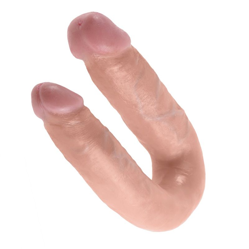 King Cock-Dildo Dublu de Penetrare 13.9 cm Natural-Waterproof 2 img 29466 ffd215e040508e29d64ecc167c63f1cd 1