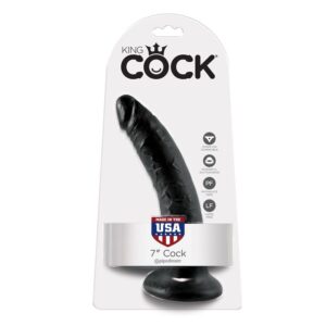 King Cock-17.8 cm Negru-Waterproof, Ventuza 10 King Cock-17.8 cm Negru-Waterproof, Ventuza - imagine 5