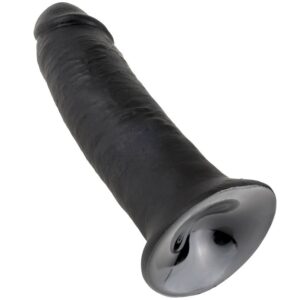 King Cock-25 cm Negru-Latex, Ventuza 9 King Cock-25 cm Negru-Latex, Ventuza - imagine 4