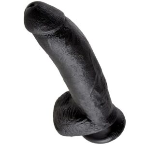 King Cock-22.9 cm (9'') Penis Realist Negru-Ventuza 10 King Cock-22.9 cm (9'') Penis Realist Negru-Ventuza - imagine 5