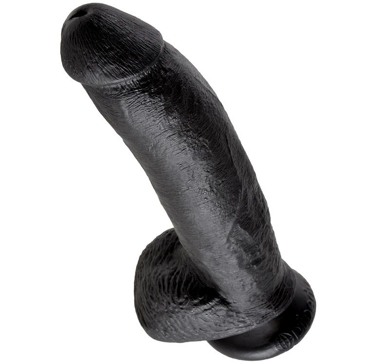 King Cock-22.9 cm (9'') Penis Realist Negru-Ventuza 5 img 29636 a50d93007c7b31b919e569629dcca1c2 1