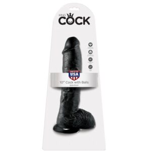 King Cock-Dildo Realist Negru 26.5 cm-Ventuza 8 King Cock-Dildo Realist Negru 26.5 cm-Ventuza - imagine 3