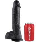 King Cock-Dildo Realist Negru 26.5 cm-Ventuza — PIPEDREAMS · Dildo & Stimulatoare (imaginea 4)