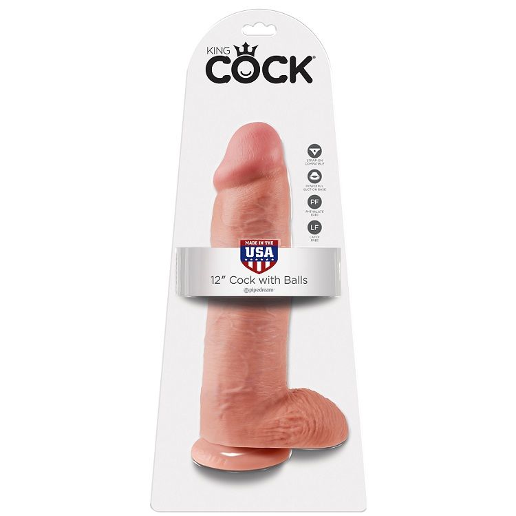 King Cock-Dildo Realist Natural 30.48 cm-Ventuza 2 img 29673 97390a1b30fe4833f206d419eb1b630b 1