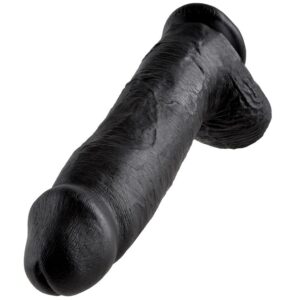 King Cock-12 Penis Realist Negru 30.48 cm-Ventuza 10 King Cock-12 Penis Realist Negru 30.48 cm-Ventuza - imagine 5