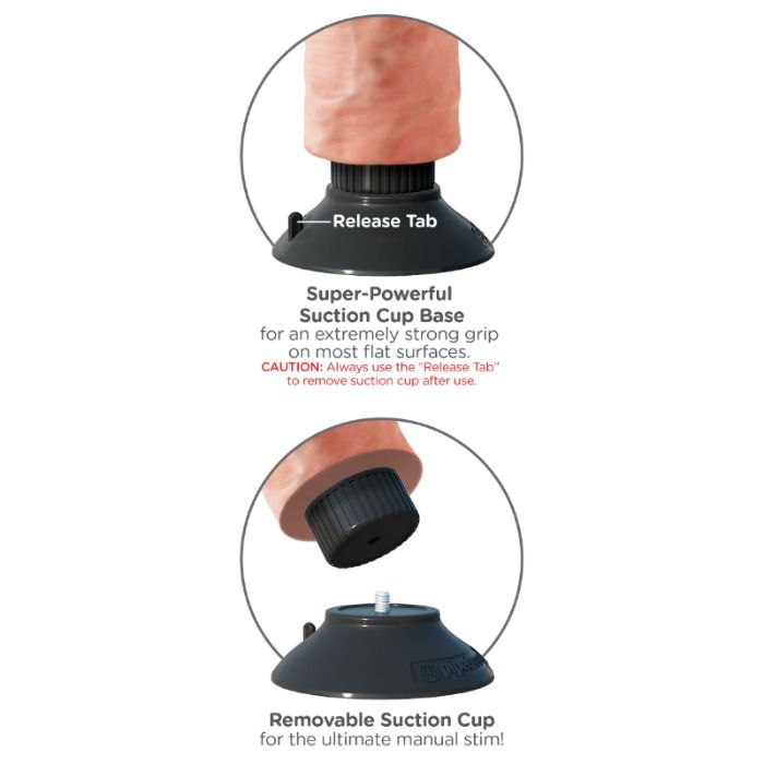 King Cock-Dildo Vibrator cu Testicule 20.3 cm Natural-Waterproof 4 img 45061 6851a83c0c897343752c7d8c142aa01a 1