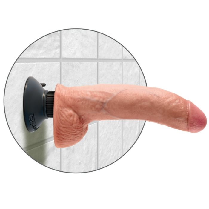 King Cock-Dildo Vibrator cu Testicule 23 cm Natural-Waterproof 3 img 45077 b06f9cdc3495ff045207ed8f899e9c3b 1