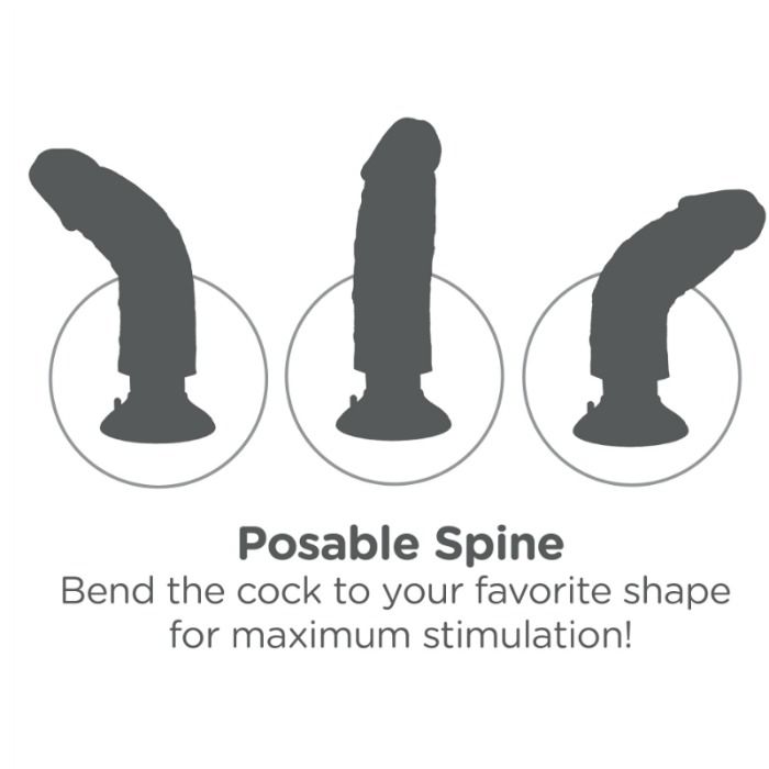 King Cock-Dildo Vibrator cu Testicule 23 cm Natural-Waterproof 5 img 45079 dc9c472a276f5c27042497407fbb69f6 1