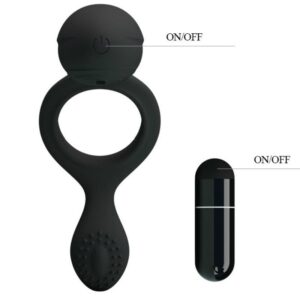 For Him-Ethel Inel Vibrator cu Stimulator-Silicon 17 For Him-Ethel Inel Vibrator cu Stimulator-Silicon - imagine 7