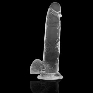 X Ray - Dildo Transparent cu Testicule 22 cm -o- 4.6 cm - imagine 5