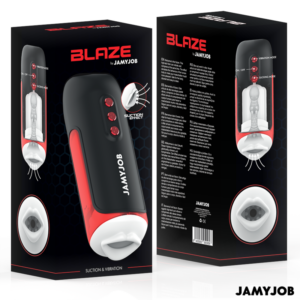 JAMYJOB - Blaze Masturbator Automat Bucal 5 Moduri De Aspirație Și Vibrație - imagine 7