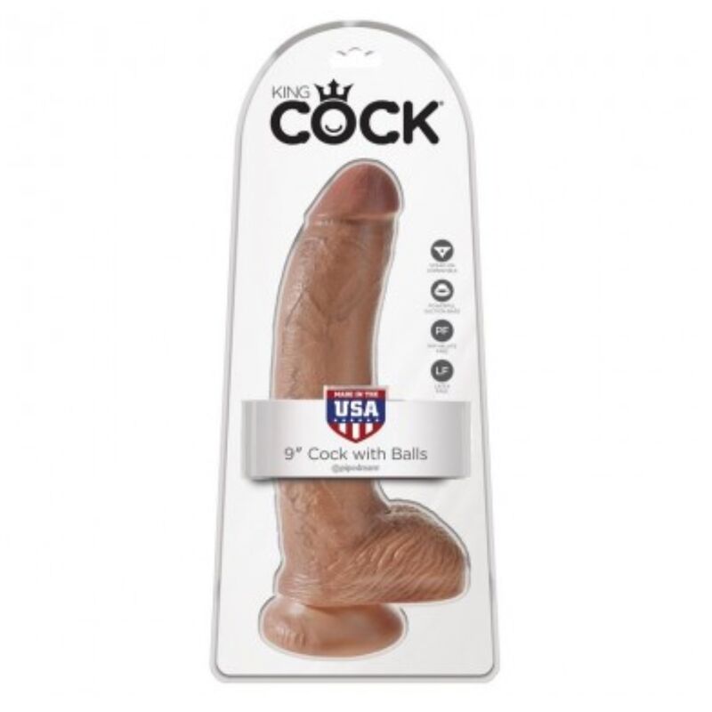 King Cock – Dildo Realist cu Testicule și Ventuză 22,8 cm 2 King Cock – Dildo Realist cu Testicule și Ventuză 22,8 cm — PIPEDREAMS · Dildo & Stimulatoare (imaginea 2)