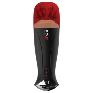 PDX ELITE - Fap-O-Matic Pro XL Automatic Vibrating Stroker Brown 34.9 cm - imagine 4