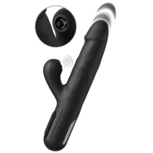 Fetish Fantasy Series - Sonix Silicone Thruster Rabbit Vibrator Black 23 CM - imagine 6