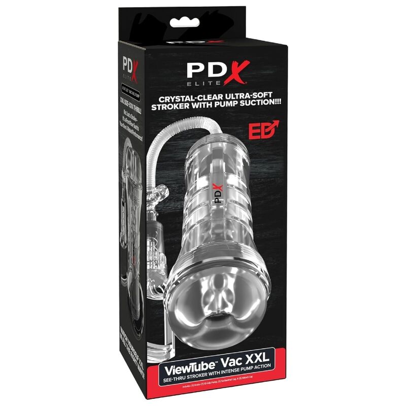 Pdx Elite-ViewTube Vac XXL Transparent Stroker With Suction Pump 5 img 226770 dde045c3352a7585e3143706c4a2d578 1