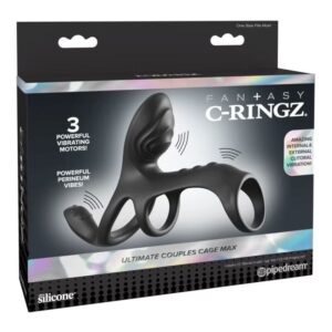 Fantasy C-ringz-Ultimate Couples Cage Max Vibrating Cock Ring 8 Fantasy C-ringz-Ultimate Couples Cage Max Vibrating Cock Ring — PIPEDREAMS · Inele & Mansoane Penis (imaginea 3)