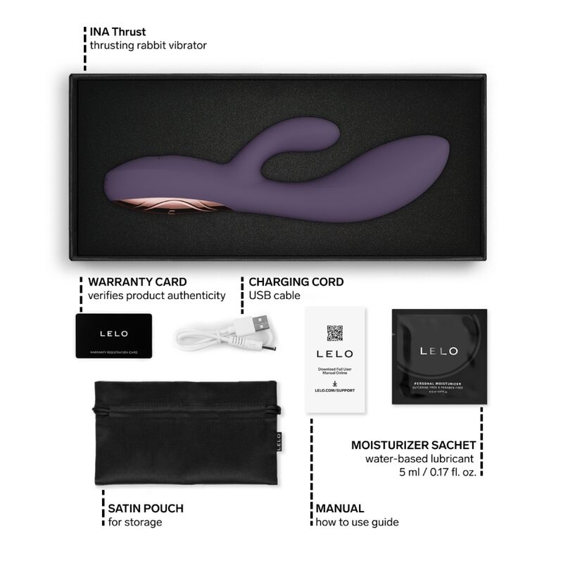Lelo-Ina Thrust Rabbit Vibrator Purple-Silicon, Reincarcabil, App 10 Lelo-Ina Thrust Rabbit Vibrator Purple-Silicon, Reincarcabil, App · Vibratoare (imaginea 10)