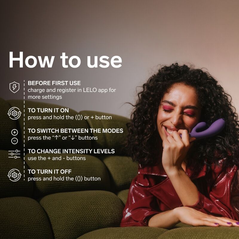 Lelo-Ina Thrust Rabbit Vibrator Purple-Silicon, Reincarcabil, App 7 Lelo-Ina Thrust Rabbit Vibrator Purple-Silicon, Reincarcabil, App · Vibratoare (imaginea 7)