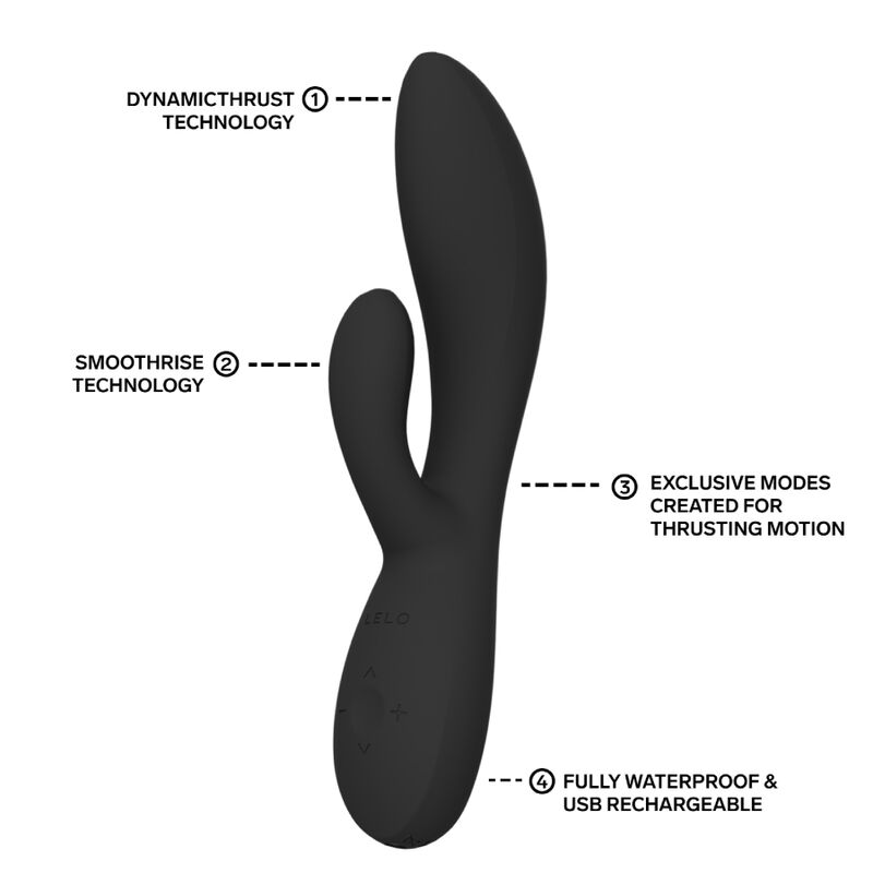 Lelo-Ina Thrust Rabbit Thrusting Vibrator Black-Silicon 8 Lelo-Ina Thrust Rabbit Thrusting Vibrator Black-Silicon · Vibratoare (imaginea 8)