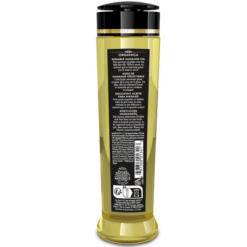Shunga Ulei de Masaj Organic – Aromă de Zmeură 240 ml 2 Shunga Ulei de Masaj Organic – Aromă de Zmeură 240 ml · Masaj Erotic (imaginea 2)
