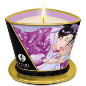 Shunga Lumânare de Masaj – Lavandă 170 ml · Masaj Erotic (imaginea 3)