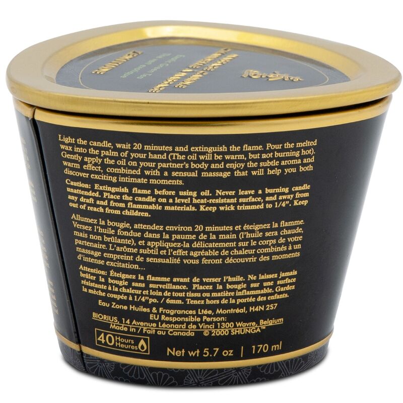Shunga Lumânare de Masaj – Lavandă 170 ml · Masaj Erotic (imaginea 4)