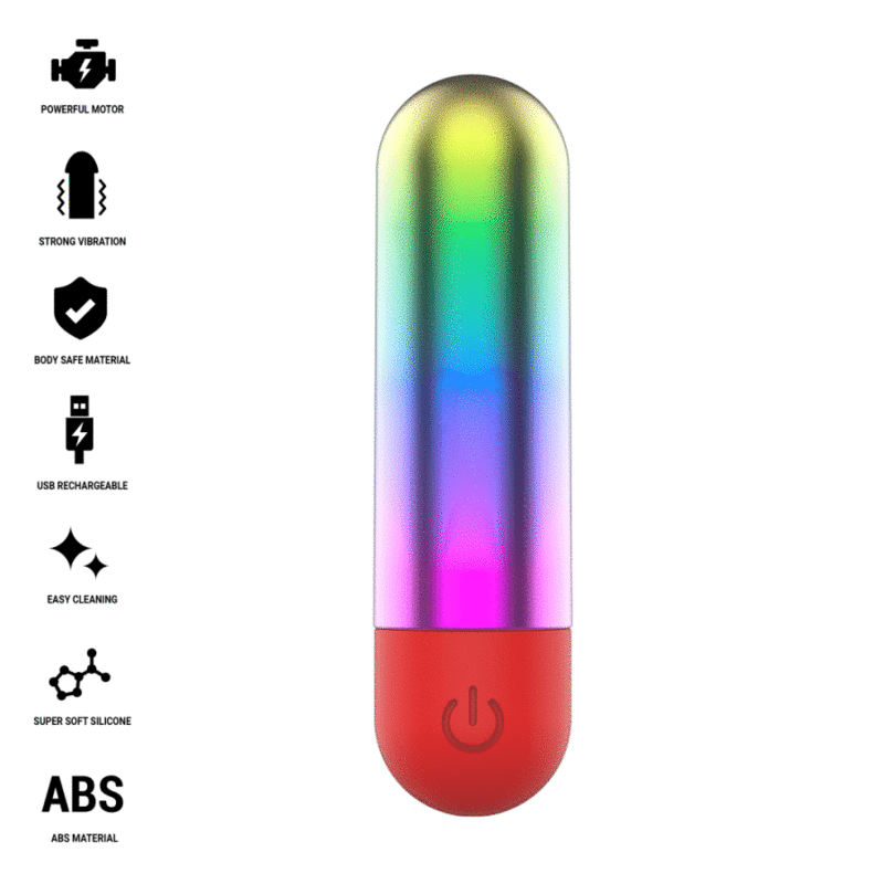 Intense Fun Toys-Debbie Rainbow Clitoris Vibrating Bullet 70 x · Vibratoare (imaginea 2)