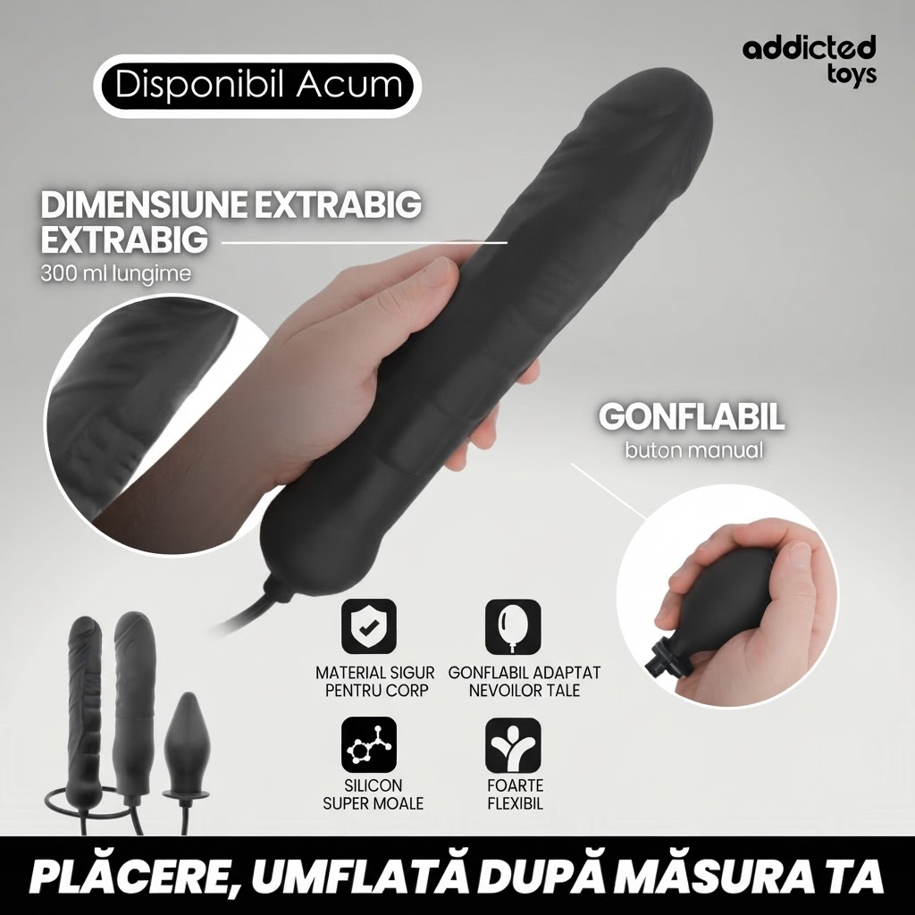 Addicted Toys-Dildo Gonflabil Xl Model 5-Silicon, Waterproof