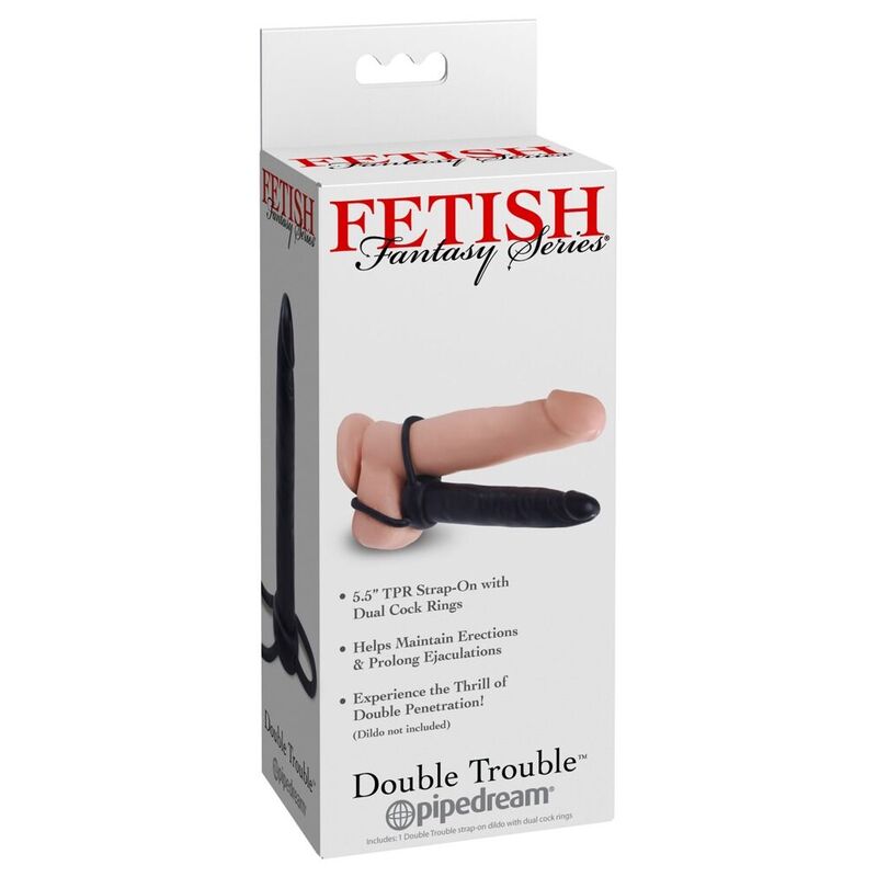Fetish Fantasy Series-Dublă Penetrare-Silicon — PIPEDREAMS · Inele & Mansoane Penis