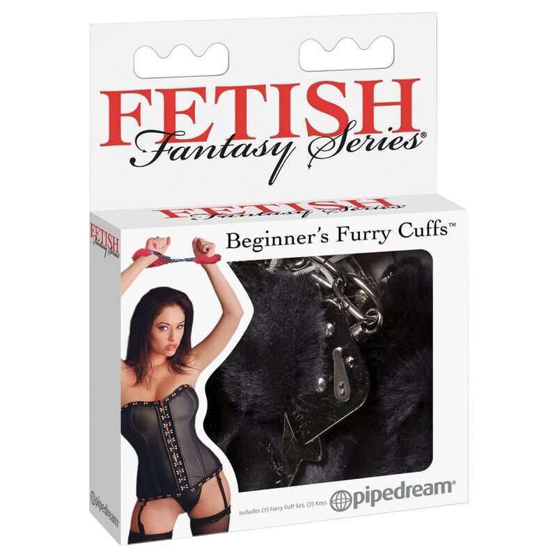 Fetish Fantasy Series-Manșete Pufoase Negre 87 Fetish Fantasy Series-Manșete Pufoase Negre