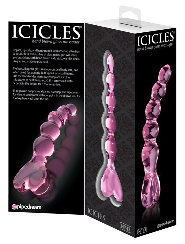 Icicles-N. 43 Masajer din Sticlă 5 Icicles-N. 43 Masajer din Sticlă — PIPEDREAMS · Jucarii Metal & Sticla (imaginea 5)