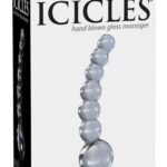 Icicles-N. 66 Masajer Transparent-Sticla — PIPEDREAMS · Jucarii Anale