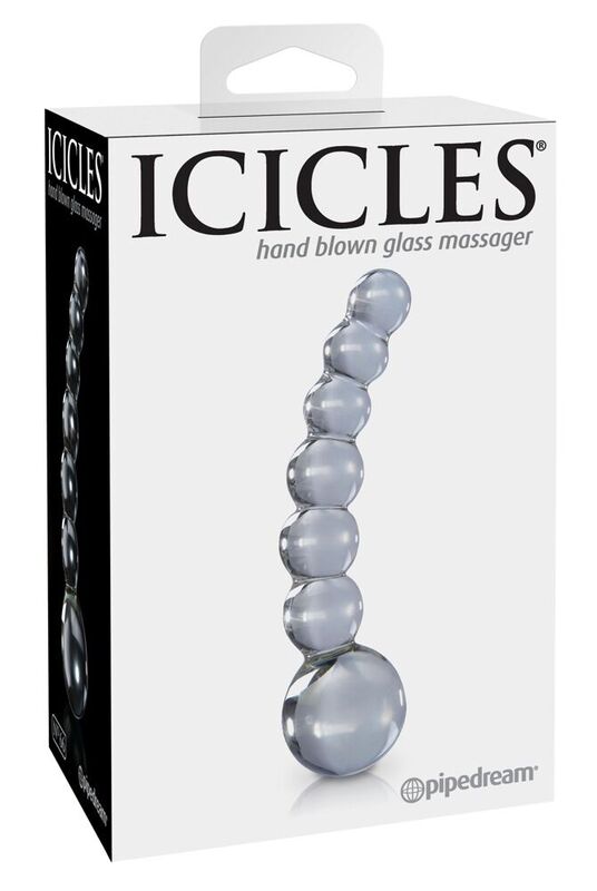 Icicles-N. 66 Masajer Transparent-Sticla 1 Icicles-N. 66 Masajer Transparent-Sticla — PIPEDREAMS · Jucarii Anale