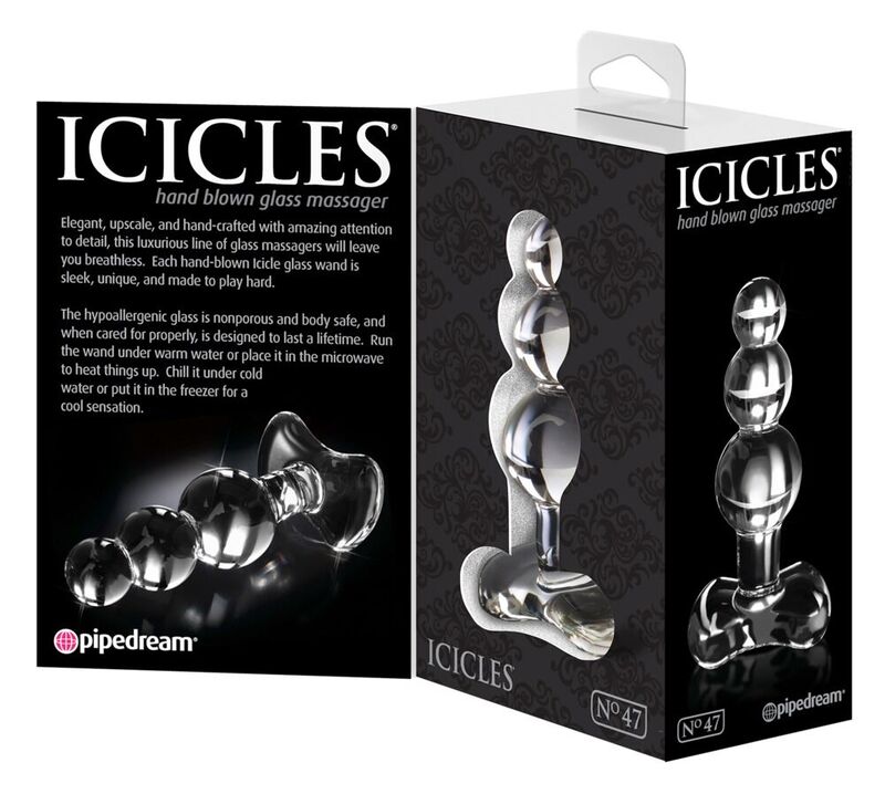 Icicles-N. 47 Crystal Massager-Sticla 2 Icicles-N. 47 Crystal Massager-Sticla — PIPEDREAMS · Jucarii Anale (imaginea 2)