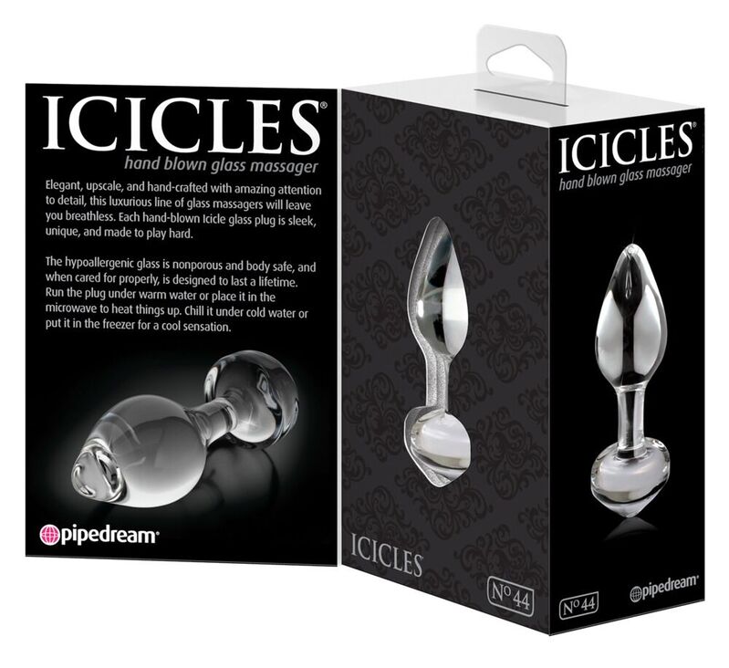 Icicles-N. 44 Plug Anal Transparent-Sticla — PIPEDREAMS · Jucarii Anale (imaginea 5)