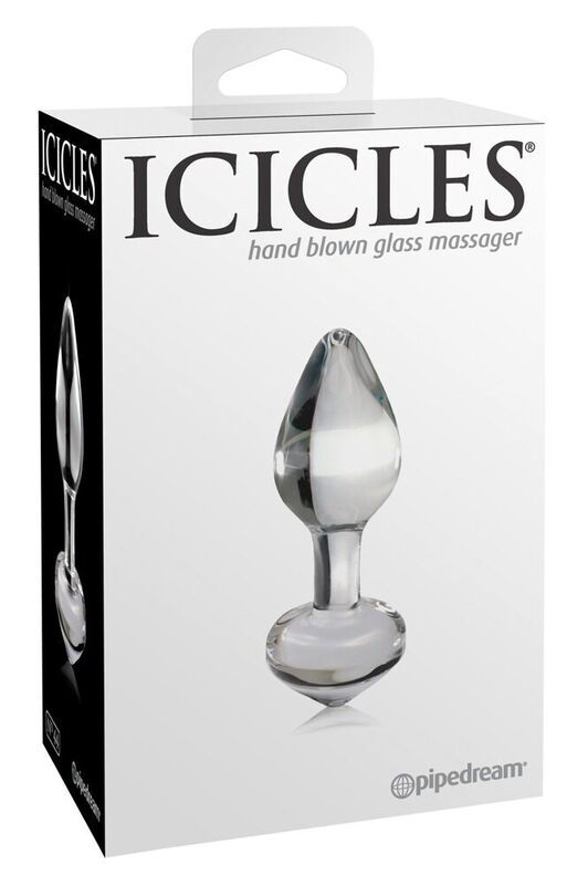Icicles-N. 44 Plug Anal Transparent-Sticla
