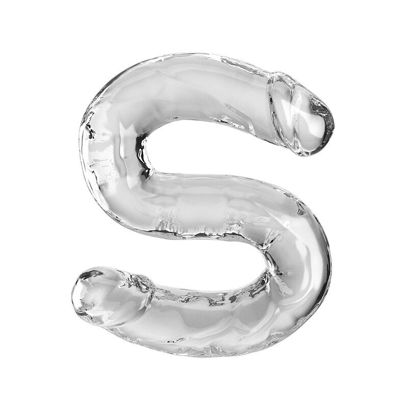King Cock-Double Trouble Dildo Dublu 46 cm Transparent-TPE — PIPEDREAMS · Dildo & Stimulatoare