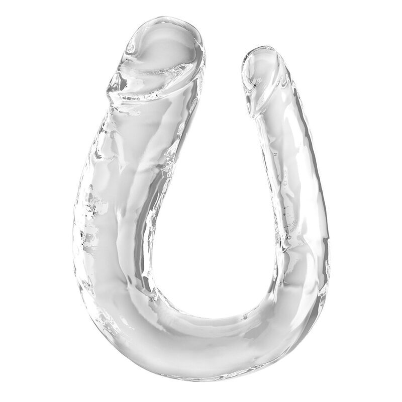 King Cock-Double Trouble Double Dildo 44 cm Clear-TPE — PIPEDREAMS · Dildo & Stimulatoare
