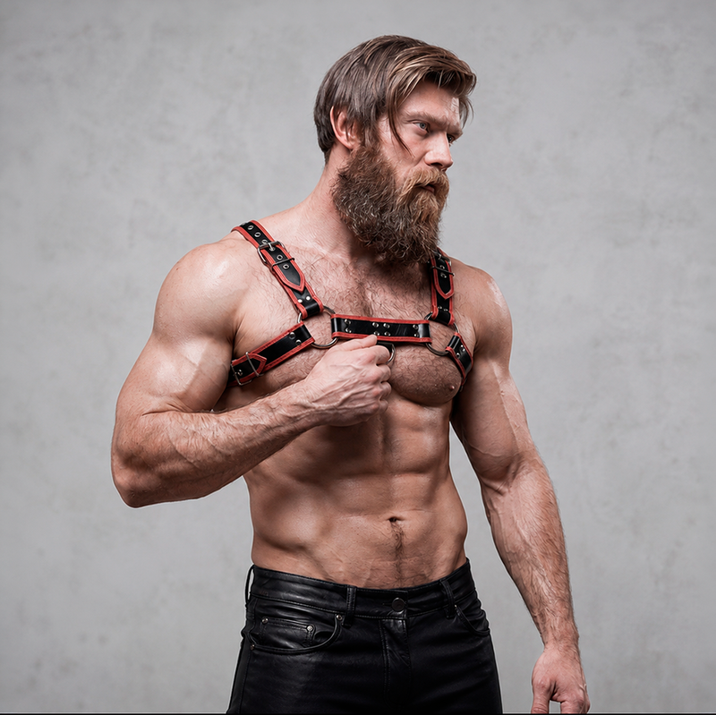Fetish Submissive Attitude-Ham pentru Piept Eco-piele Bărbați 5 Fetish Submissive Attitude-Ham pentru Piept Eco-piele Bărbați · Lenjerie Barbati (imaginea 5)