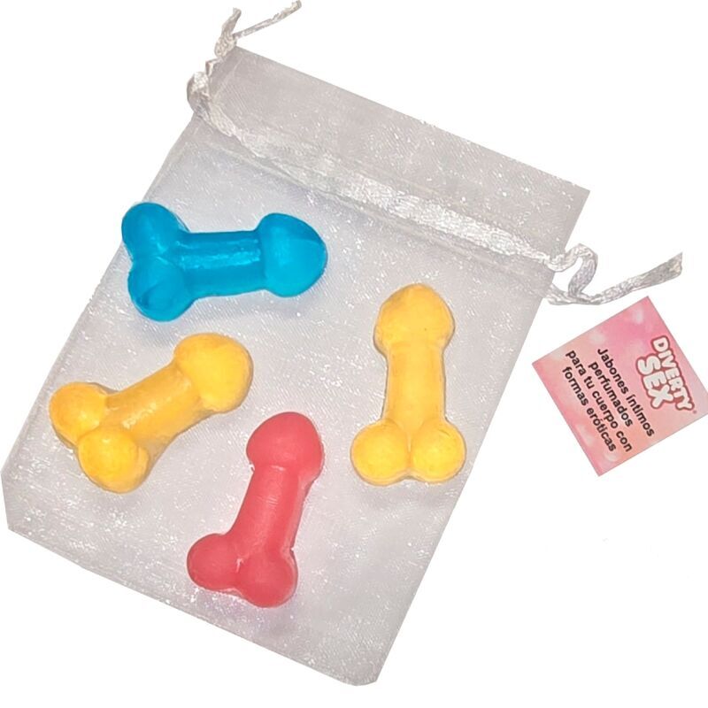 Diablo Picante-4 Mini Săpunuri Parfumate în Formă de Penis — DIVERTY SEX · Articole Haioase (imaginea 2)