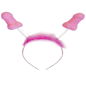 Diablo Picante-6 Bucăți Bentițe Antene Roz cu Sclipici și Fluier — DIVERTY SEX · Articole Haioase