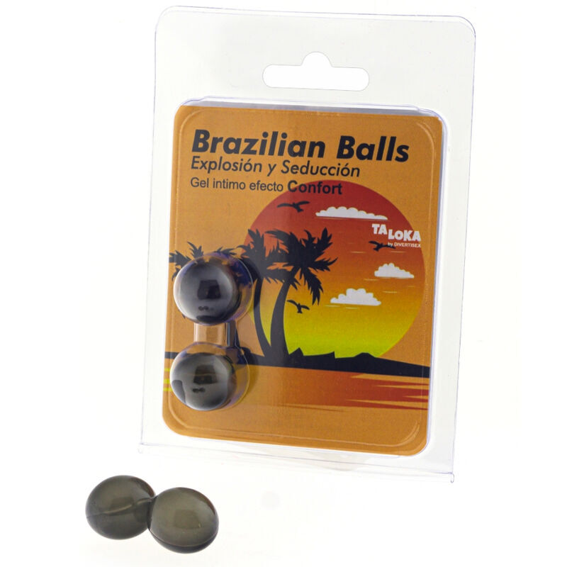 Taloka-2 Bile Braziliene cu Gel Excitant Comfort Effect — DIVERTY SEX · Lubrifiant