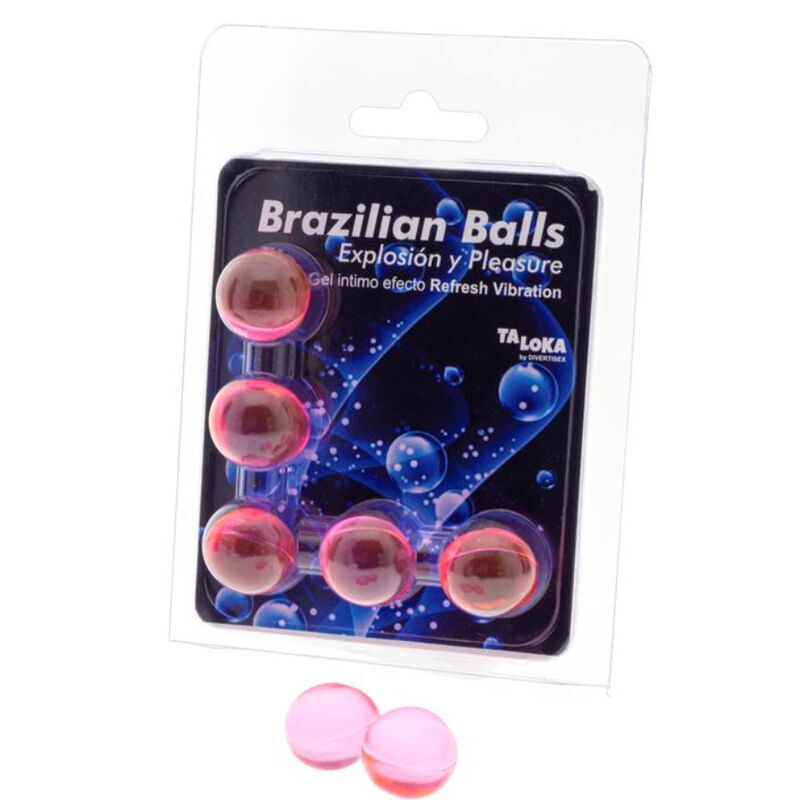 Taloka-5 Bile Braziliane cu Gel Excitant, Efect de Vibrație 41 Taloka-5 Bile Braziliane cu Gel Excitant, Efect de Vibrație