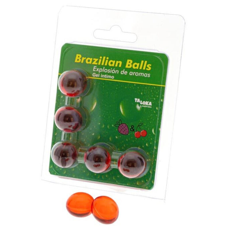 Taloka-5 Bile Braziliere Gel Intim Căpșuni & Vișine 46 Taloka-5 Bile Braziliere Gel Intim Căpșuni & Vișine