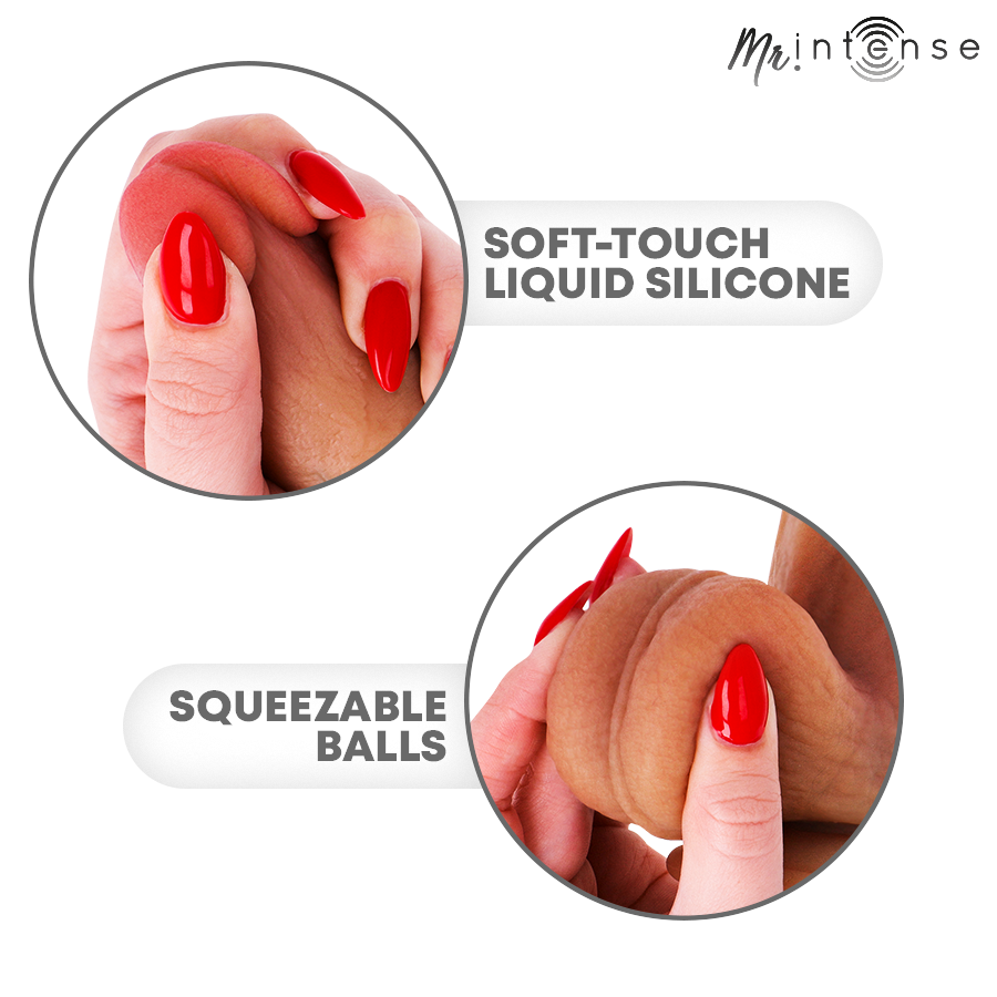 MR INTENSE - BRUCE M SILICONE DILDO WITH TESTICLES 20 CM -Ø- 4.5 CM — MR. INTENSE · Dildo & Stimulatoare (imaginea 7)