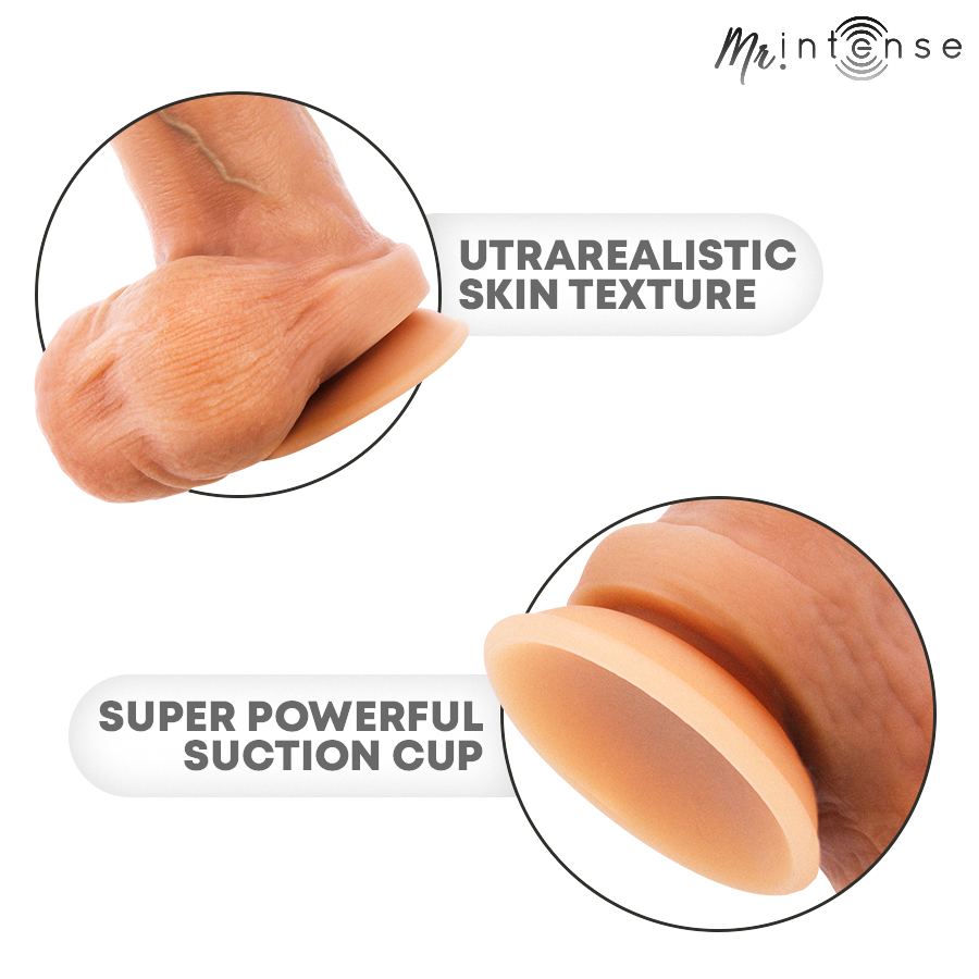 MR INTENSE - BRUCE M SILICONE DILDO WITH TESTICLES 20 CM -Ø- 4.5 CM — MR. INTENSE · Dildo & Stimulatoare (imaginea 6)