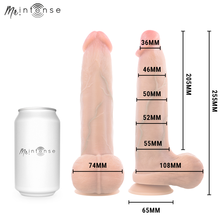 Mr Intense-Bruce XL Dildo Realist cu Testicule 25,5 cm 5 MR INTENSE - BRUCE XL SILICONE DILDO WITH TESTICLES 25.5 CM -Ø- 5.5 CM — MR. INTENSE · Dildo & Stimulatoare (imaginea 5)