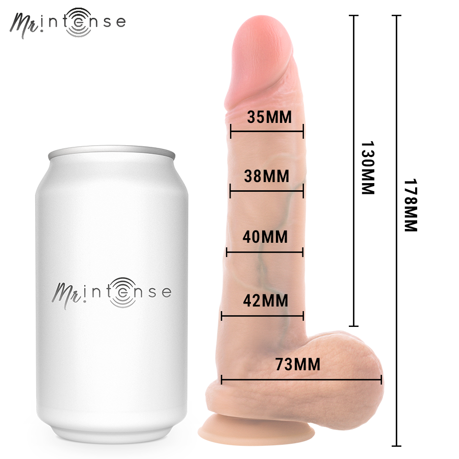 MR INTENSE - GARY S ULTRA-REALISTIC SILICONE COCK WITH TESTICLES 17.8 CM -Ø- 4.2 CM — MR. INTENSE · Dildo & Stimulatoare (imaginea 5)
