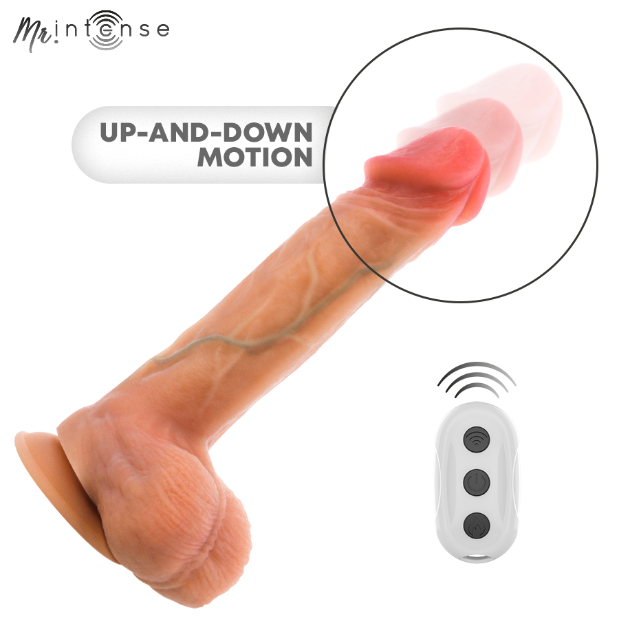 Mr Intense-Logan Dildo Vibrator cu Încălzire și Telecomandă 5 MR INTENSE - LOGAN VIBRATOR DILDO SILICONE WITH HEAT EFFECT AND REMOTE CONTROL 20 CM -Ø- 4,1 CM — MR. INTENSE · Vibratoare (imaginea 5)